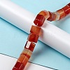 Natural Red Agate Beads Strands G-C026-B03-2