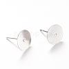 Tarnish Resistant 304 Stainless Steel Stud Earring Findings STAS-T007-10mm-01-1