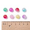 Transparent Crackle Acrylic Beads X-CACR-N002-8MM-M-2