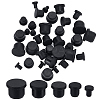 40Pcs 5 Style Silicone Hole Plugs AJEW-GF0008-05A-1
