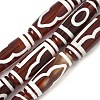 Rice Shape Tibetan Style dZi Beads Strands G-A269-A10-01-2
