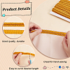 Polyester Metallic Braided Lace Trim OCOR-WH0074-92G-3