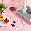 SUNNYCLUE Acrylic Mirror Wine Glass Charms AJEW-SC0002-53B-02-4