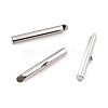 Non-Tarnish 304 Stainless Steel Slide On End Clasp Tubes STAS-C044-08D-P-2