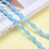 Opaque Glass Beads Strands GLAA-P001-03A-05-4
