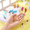 12Pcs 6 Colors Transparent Resin & Walnut Wood Big Pendants RESI-TA0003-44-7