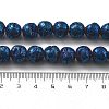 Electroplated Natural Lava Rock Beads Strands G-A251-D01-01E-4