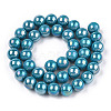 Electroplate Opaque Glass Beads Strands LS-GLAA-T032-P10mm-AB13-2