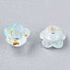 Frosted Transparent Acrylic Beads OACR-N137-72I-3