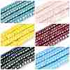 AB Color Plated Opaque Glass Beads Strands GLAA-T026-3x6mm-PM-1