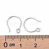 Anti-Tarnish Rhodium Plated Sterling Silver Earring Hooks X-STER-N0001-028-3