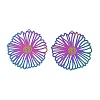 304 Stainless Steel Filigree Pendants SA-CBA31EA-01-1