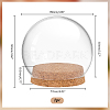 Round Glass Dome Cover AJEW-WH0513-64-2