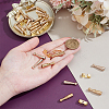 16Pcs Brass Bolo Tie Slide Clasps KK-NB0004-19-3