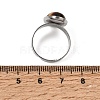 Adjustable 304 Stainless Steel Finger Rings for Women GG-CBA7994-04P-18-5