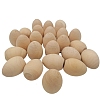Unfinished Wooden Simulated Egg Display Decorations EAER-PW0001-114-2