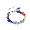 Natural & Synthetic Mixed Stone Charm Bracelets BJEW-JB04267-5