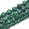 Synthetic Malachite Beads Strands G-S332-6mm-002-2