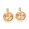201 Stainless Steel Pendant Rhinestone Settings X-STAS-G224-27G-2