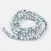 Electroplate Opaque Glass Beads Strands X-EGLA-A034-P4mm-M03-2