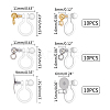 Unicraftale 304 Stainless Steel Clip-on Earring Component STAS-UN0014-69-7