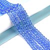 Electroplate Glass Beads Strands EGLA-A034-T8mm-L04-4