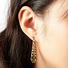 Chain Shape Dangle Stud Earring for Girl Women EJEW-JE04617-5