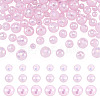 105Pcs 3 Styles Electroplate Opaque Solid Color Glass Beads Strands GLAA-TA0004-40B-2