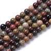 Natural River Stone Beads Strands X-G-R412-24-8mm-1