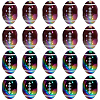 20Pcs 2 Colors Opaque Acrylic European Beads OACR-SC0003-04-1