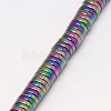 Electroplate Non-magnetic Synthetic Hematite Beads Strands G-J164A-4mm-03-3