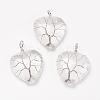 Natural Quartz Crystal Pendants G-G713-F09-1
