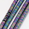 Electroplate Non-magnetic Synthetic Hematite Beads Strands G-J164A-3mm-03-1
