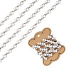 Alloy & Crystal Rhinestone & Plastic Pearl Bead Chains LCHA-TA0001-01-1