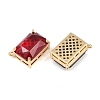 Brass Glass Pendants KK-H257-12G-2