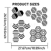 MAYJOYDIY US 1Pc Honeycomb PET Hollow Out Drawing Painting Stencils DIY-MA0004-06C-2