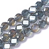 Electroplate Glass Beads Strands EGLA-J149-B-FR01-1