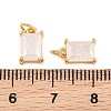 Brass & Glass Pendants KK-Q085-15G-01-3