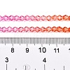 Gradient Color Baking Paint Glass Bead Strands DGLA-A039-T2mm-A04-5