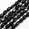 Natural Obsidian Nuggets Beads Strands G-L154-16-1