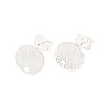 304 Stainless Steel Ear Stud Findings STAS-O119-14A-S-1