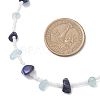 Natural Lapis Lazuli & Aquamarine Chip & Glass Seed Baeded Necklaces for Women NJEW-JN05603-02-5