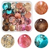 56Pcs 5 Colors Spray Painted Natural Akoya Shell Pendants SHEL-FS0001-09-1