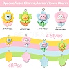 40Pcs 4 Styles Opaque Resin Pendants RESI-CJ0002-85-2