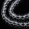 Baking Paint Transparent Glass Round Bead Strands DGLA-Q022-6mm-01-3