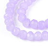 Baking Paint Imitation Jade Glass Bead Strands DGLA-A034-J10mm-A50-3