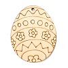 DIY Crafts Easter Egg Shape Cutouts Pendants AJEW-P087-B01-01-3