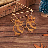 Cheriswelry DIY Wooden Dangle Earring Making Kits DIY-CW0001-17-6