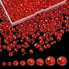 8 Strands 4 Style Transparent Glass Beads Strands EGLA-YW0003-11A-1