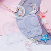 Astronomy Theme Moon Silicone Pendant Molds X-DIY-E065-07B-1